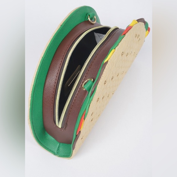 Studded Taco Shape Clutch